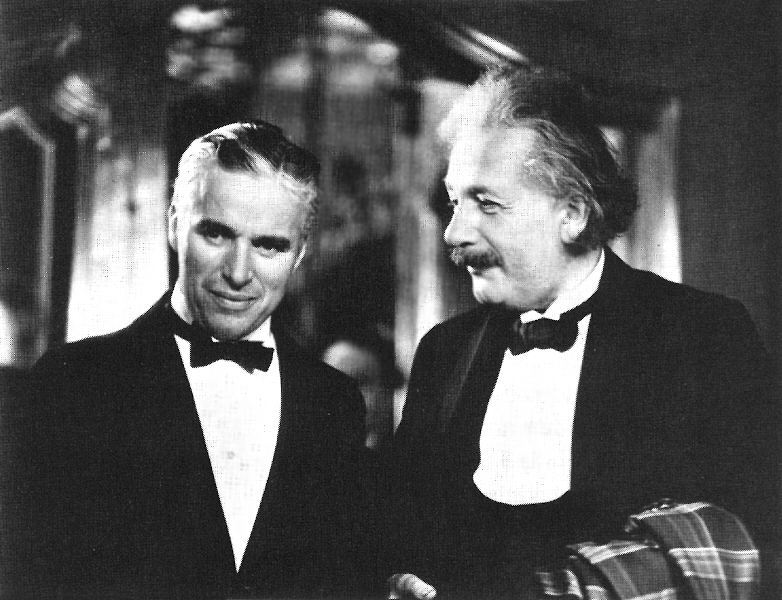 Albert Einstein y Charles Chaplin
