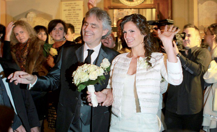 Andrea Bocelli cuando se cas con Veronica Berti