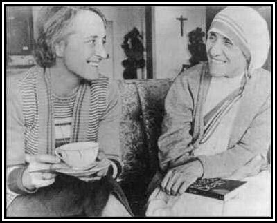 Elizabeth Kubler Ross y la Madre Teresa de Calcuta