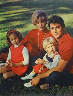 Michael Landon con su familia
